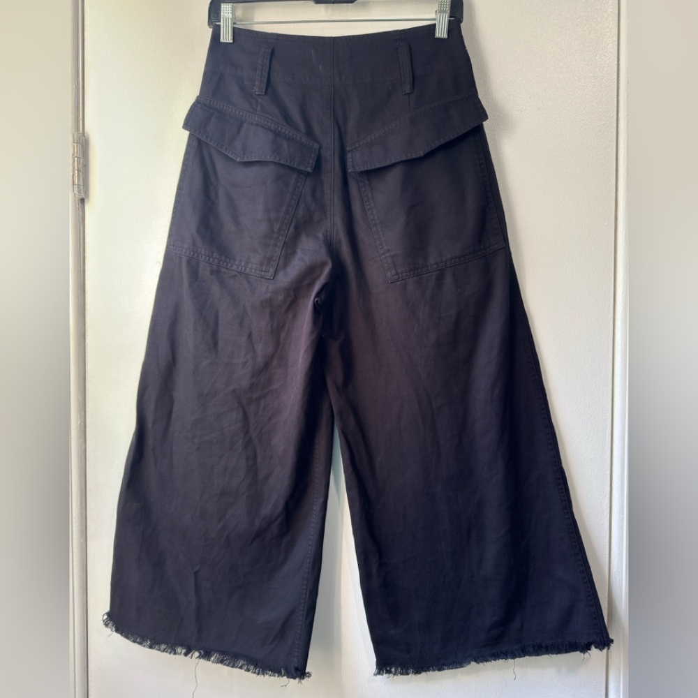 Isabel Marant Black Cropped Wide-Leg Pants - Picture 8 of 14